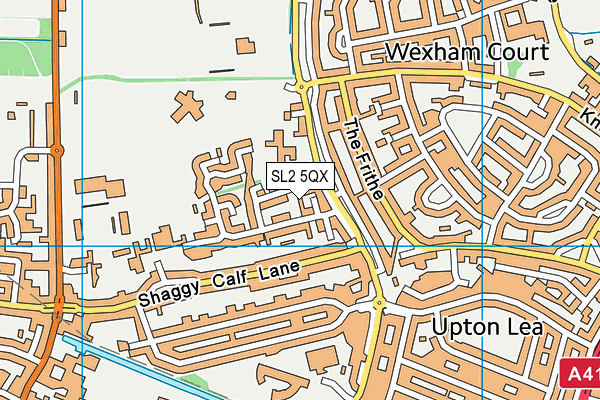 SL2 5QX map - OS VectorMap District (Ordnance Survey)