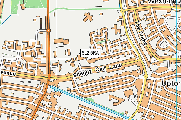 SL2 5RA map - OS VectorMap District (Ordnance Survey)