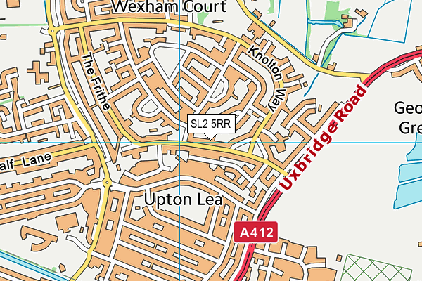 SL2 5RR map - OS VectorMap District (Ordnance Survey)