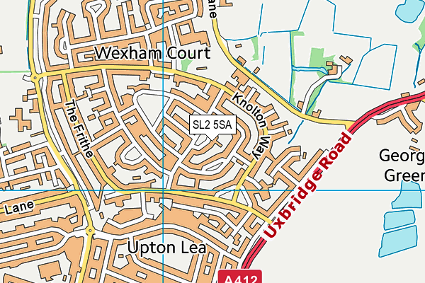 SL2 5SA map - OS VectorMap District (Ordnance Survey)