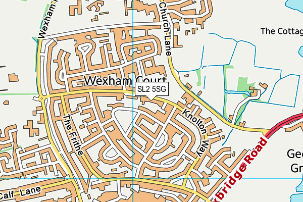 SL2 5SG map - OS VectorMap District (Ordnance Survey)