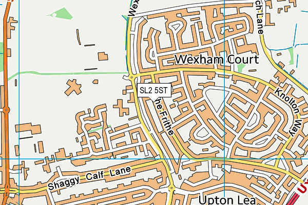 SL2 5ST map - OS VectorMap District (Ordnance Survey)