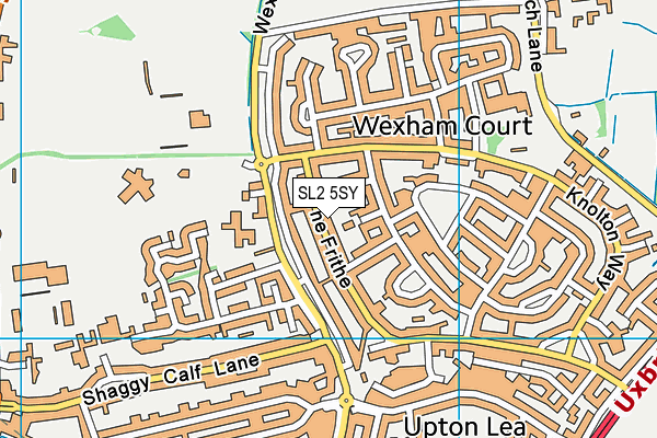 SL2 5SY map - OS VectorMap District (Ordnance Survey)