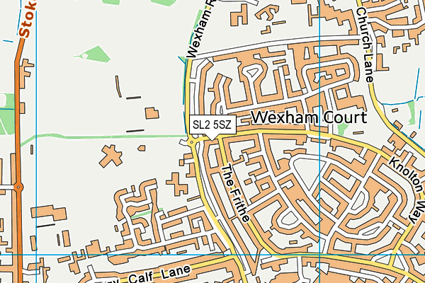 SL2 5SZ map - OS VectorMap District (Ordnance Survey)