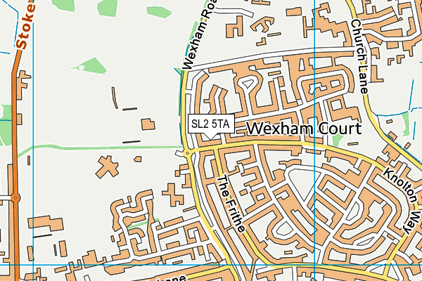 SL2 5TA map - OS VectorMap District (Ordnance Survey)