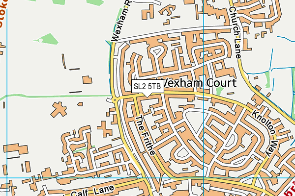 SL2 5TB map - OS VectorMap District (Ordnance Survey)