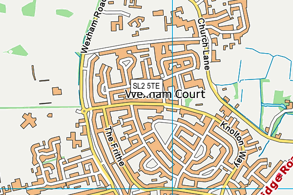 SL2 5TE map - OS VectorMap District (Ordnance Survey)