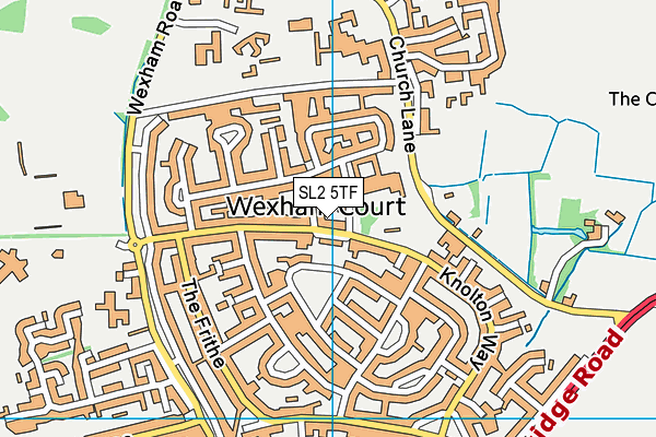SL2 5TF map - OS VectorMap District (Ordnance Survey)
