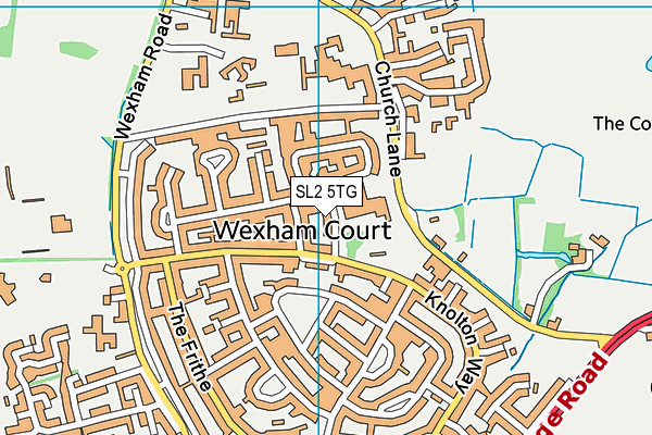 SL2 5TG map - OS VectorMap District (Ordnance Survey)