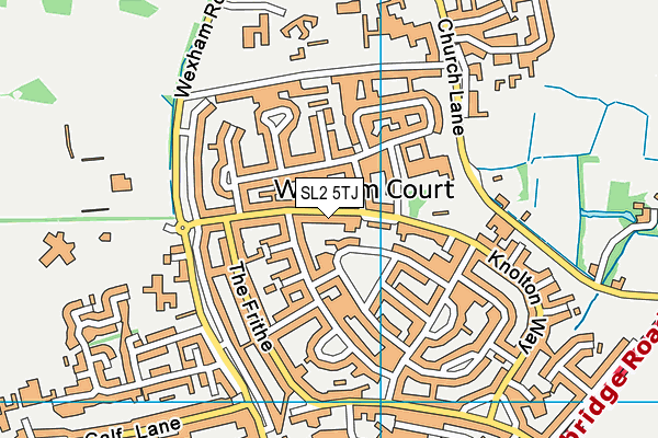 SL2 5TJ map - OS VectorMap District (Ordnance Survey)