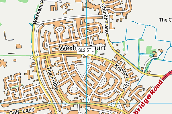 SL2 5TL map - OS VectorMap District (Ordnance Survey)