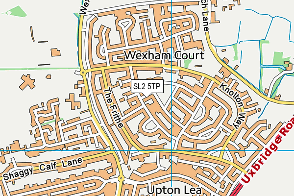 SL2 5TP map - OS VectorMap District (Ordnance Survey)