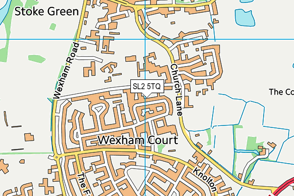SL2 5TQ map - OS VectorMap District (Ordnance Survey)