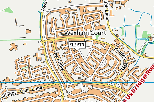 SL2 5TR map - OS VectorMap District (Ordnance Survey)