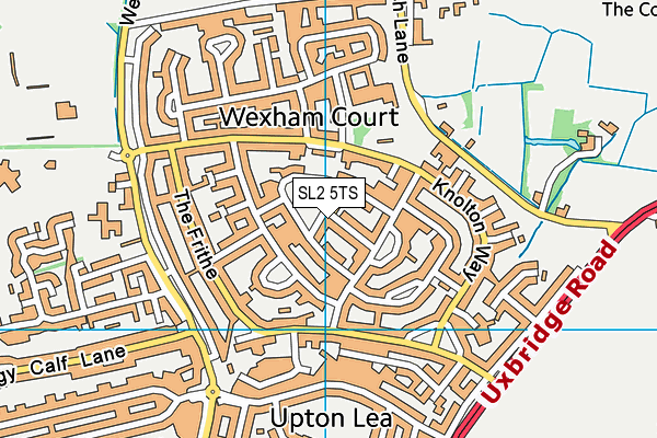 SL2 5TS map - OS VectorMap District (Ordnance Survey)
