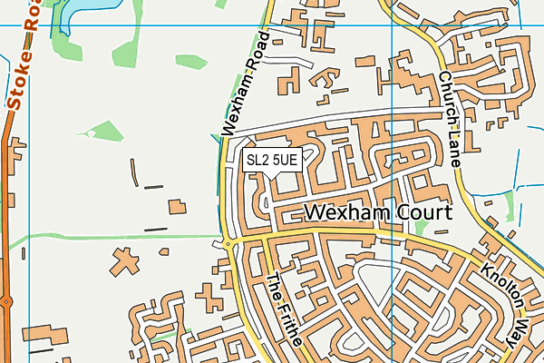 SL2 5UE map - OS VectorMap District (Ordnance Survey)