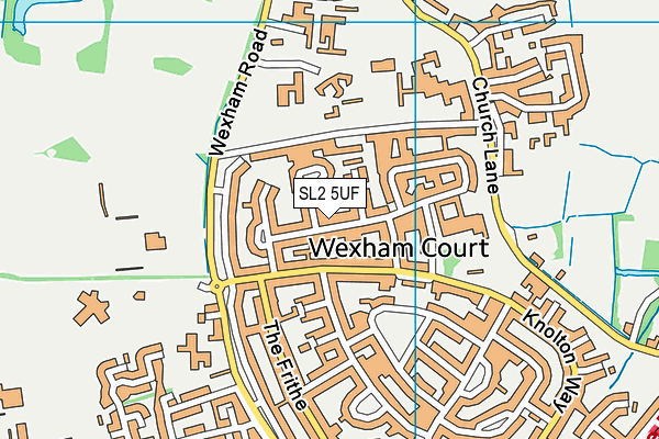 SL2 5UF map - OS VectorMap District (Ordnance Survey)