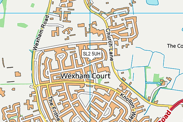 SL2 5UH map - OS VectorMap District (Ordnance Survey)