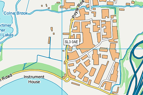SL3 0AE map - OS VectorMap District (Ordnance Survey)