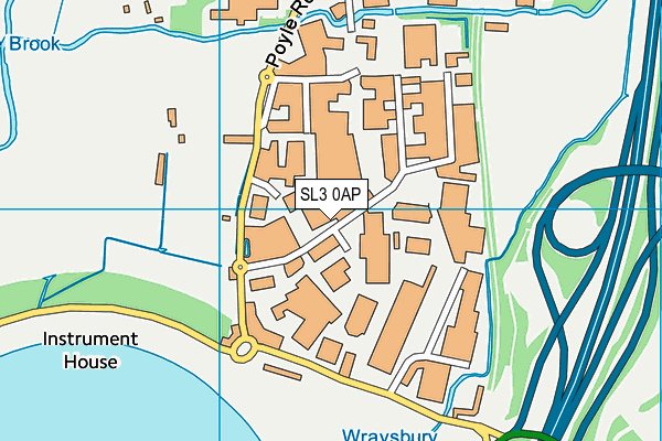 SL3 0AP map - OS VectorMap District (Ordnance Survey)