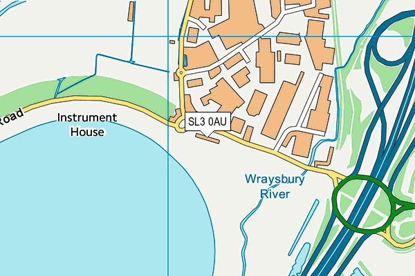 SL3 0AU map - OS VectorMap District (Ordnance Survey)