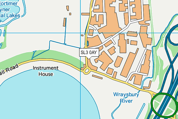 SL3 0AY map - OS VectorMap District (Ordnance Survey)