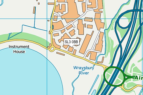 SL3 0BB map - OS VectorMap District (Ordnance Survey)