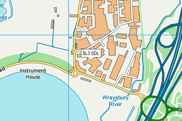 SL3 0DL map - OS VectorMap District (Ordnance Survey)