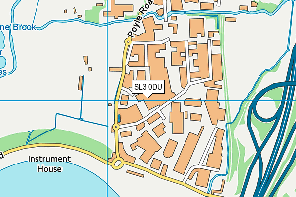 SL3 0DU map - OS VectorMap District (Ordnance Survey)