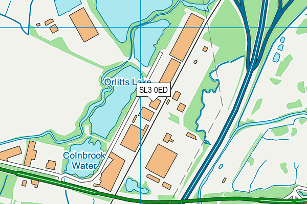 SL3 0ED map - OS VectorMap District (Ordnance Survey)