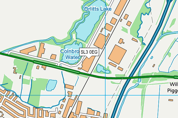 SL3 0EG map - OS VectorMap District (Ordnance Survey)
