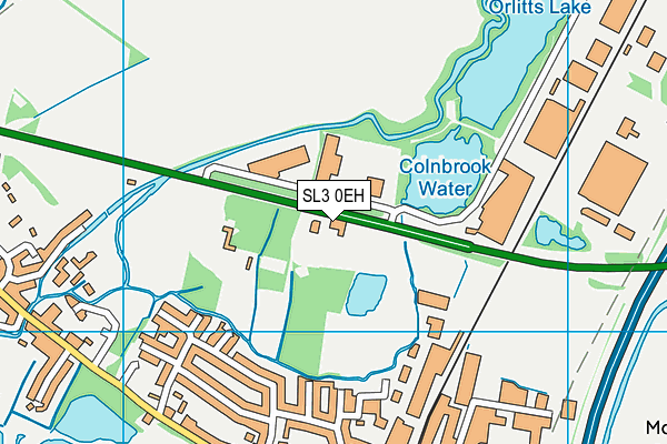 SL3 0EH map - OS VectorMap District (Ordnance Survey)