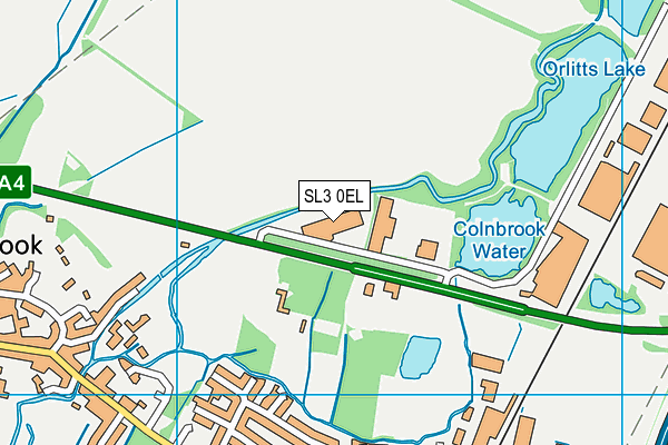 SL3 0EL map - OS VectorMap District (Ordnance Survey)