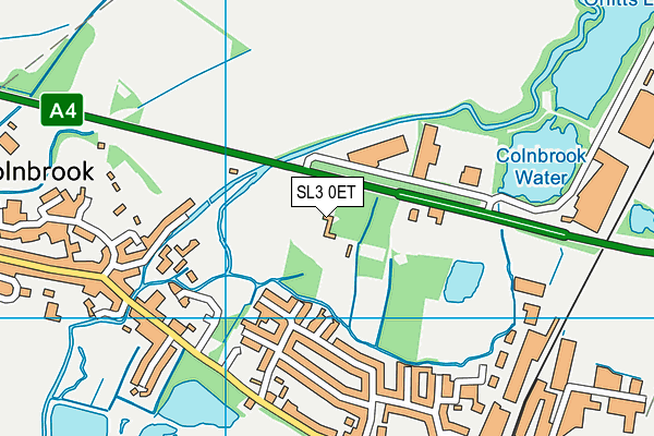 SL3 0ET map - OS VectorMap District (Ordnance Survey)