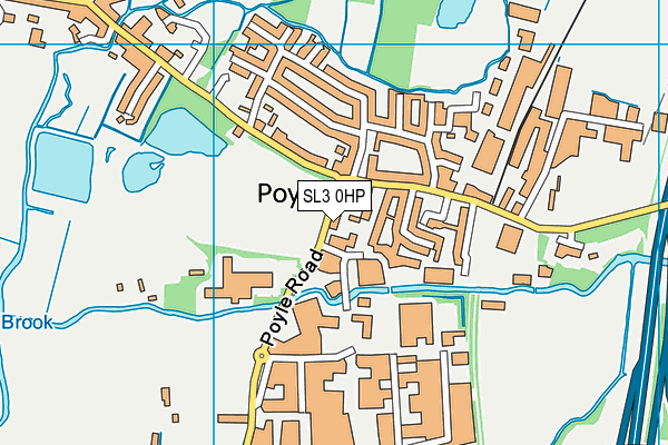 SL3 0HP map - OS VectorMap District (Ordnance Survey)