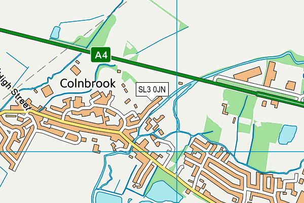 SL3 0JN map - OS VectorMap District (Ordnance Survey)