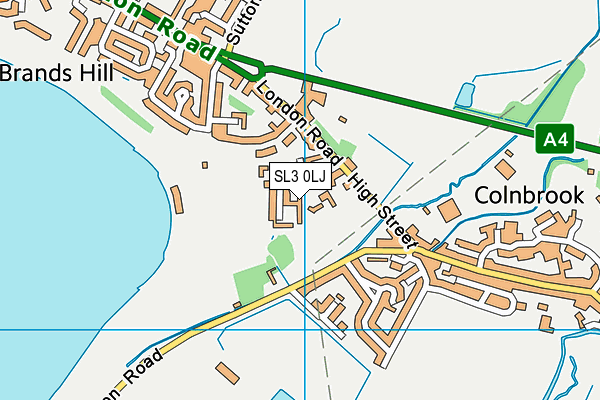 SL3 0LJ map - OS VectorMap District (Ordnance Survey)