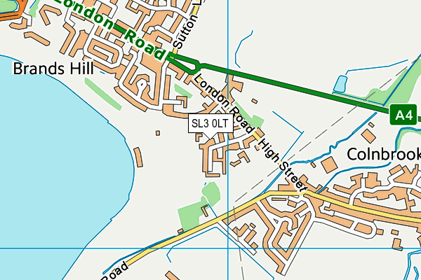 SL3 0LT map - OS VectorMap District (Ordnance Survey)