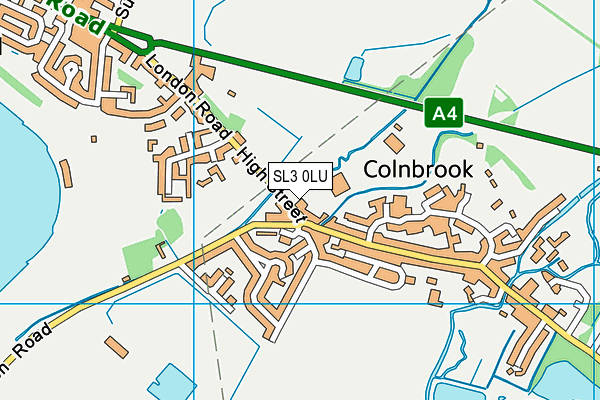 Colnbrook Recreation Ground map (SL3 0LU) - OS VectorMap District (Ordnance Survey)