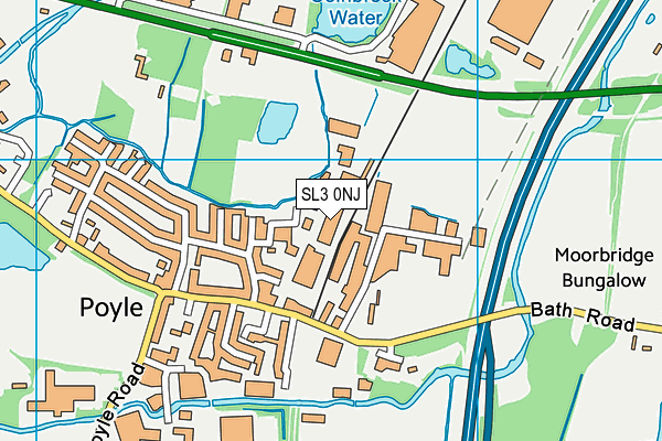 SL3 0NJ map - OS VectorMap District (Ordnance Survey)