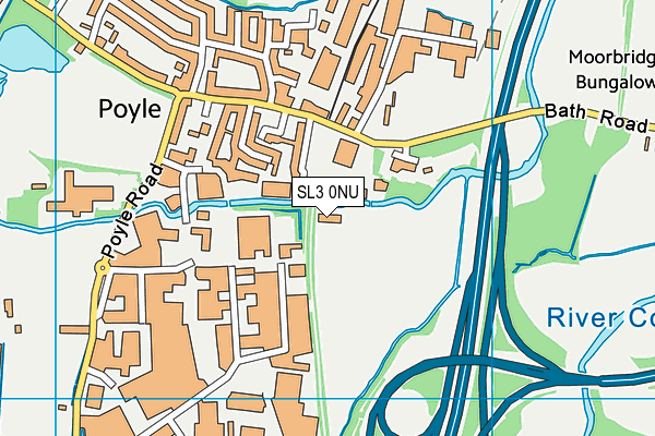 SL3 0NU map - OS VectorMap District (Ordnance Survey)