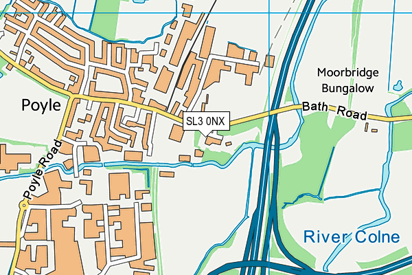 SL3 0NX map - OS VectorMap District (Ordnance Survey)