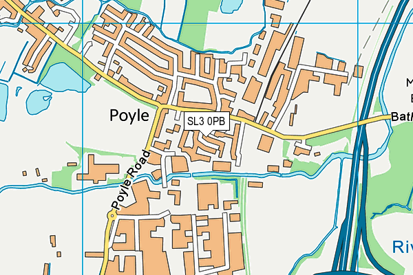 SL3 0PB map - OS VectorMap District (Ordnance Survey)