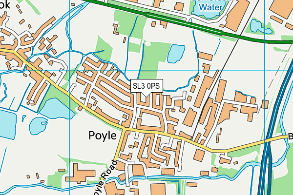 SL3 0PS map - OS VectorMap District (Ordnance Survey)
