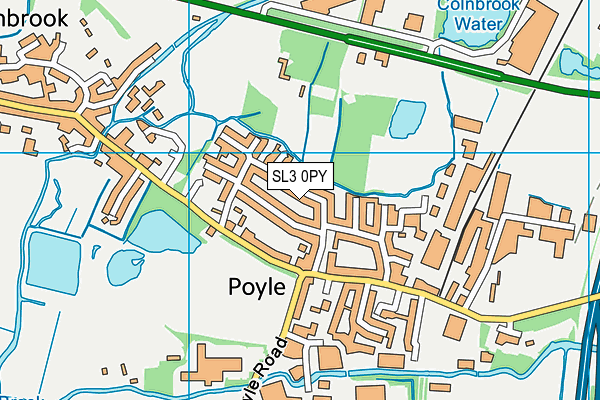 SL3 0PY map - OS VectorMap District (Ordnance Survey)