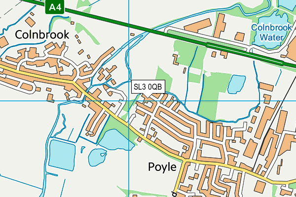 SL3 0QB map - OS VectorMap District (Ordnance Survey)