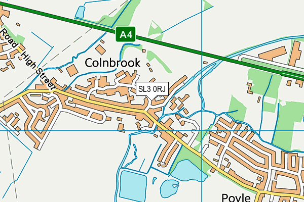 SL3 0RJ map - OS VectorMap District (Ordnance Survey)