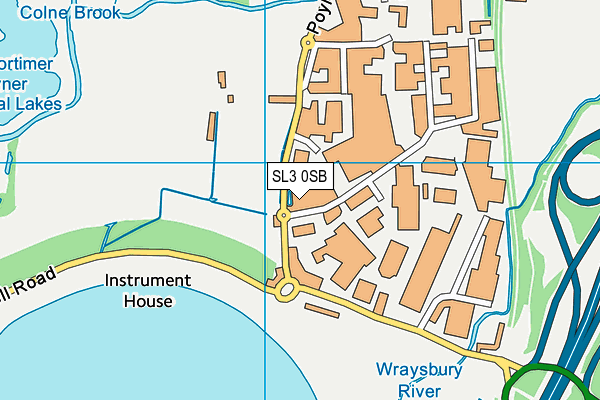 SL3 0SB map - OS VectorMap District (Ordnance Survey)