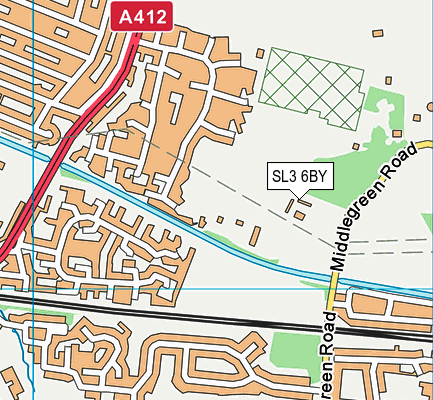 SL3 6BY map - OS VectorMap District (Ordnance Survey)