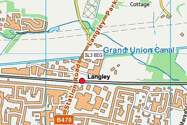 SL3 6EG map - OS VectorMap District (Ordnance Survey)